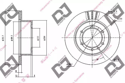 Тормозной диск DJ PARTS BD1066